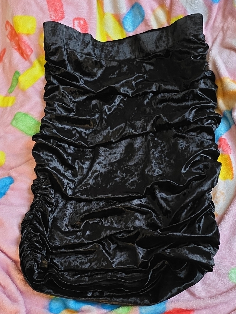 torrid Black Crushed Velvet Pencil Skirt